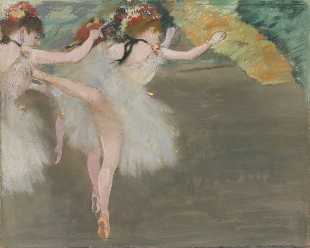 Detail of Dancers in White, ca 1878 by Anonymous