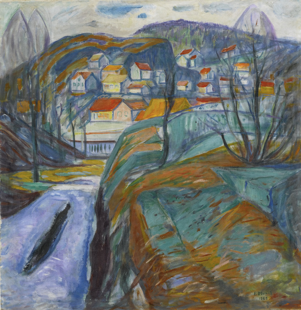 Detail of Kragerø in spring, 1929 by Anonymous