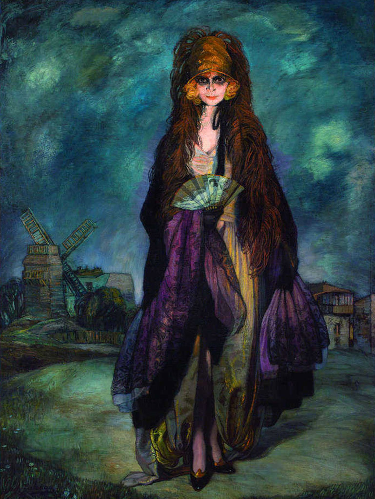 Detail of Marchesa Luisa Casati, 1923 by Anonymous