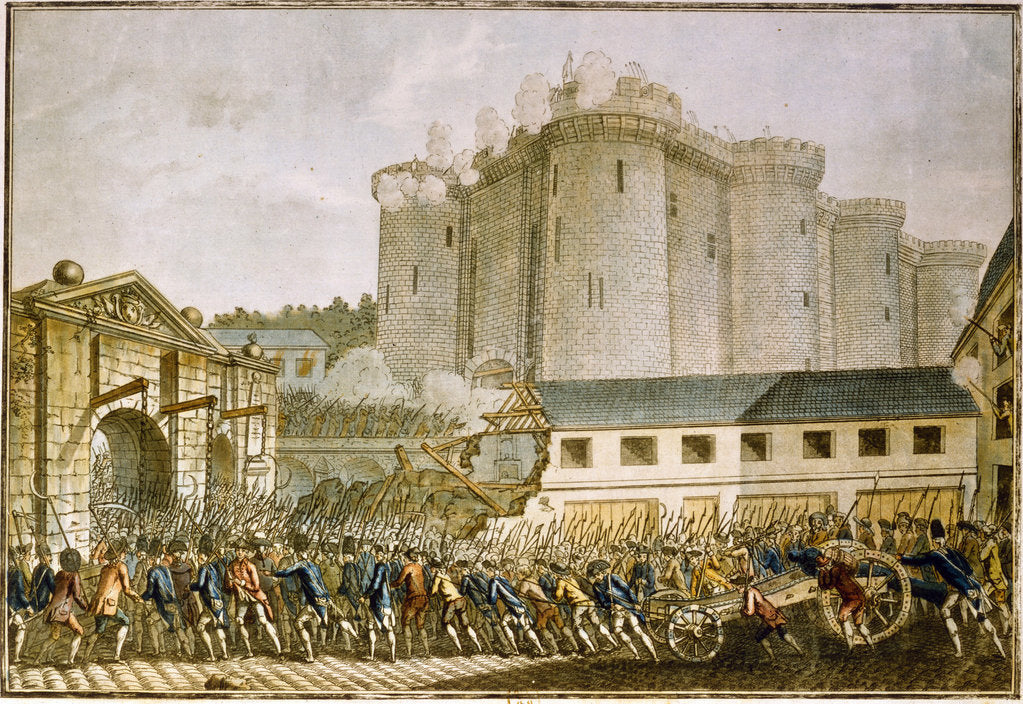 Detail of The Storming of the Bastille, 1789 by Anonymous