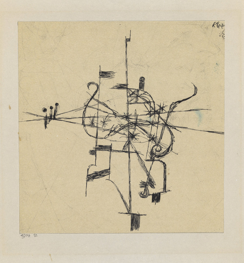 Detail of Instrument for New Music, 1914 by Anonymous