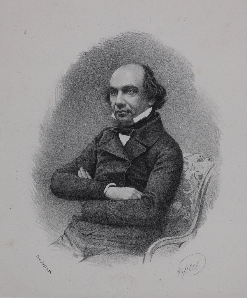 Detail of Portrait of the Historian Timofey Nikolayevich Granovsky, 1850s by Anonymous