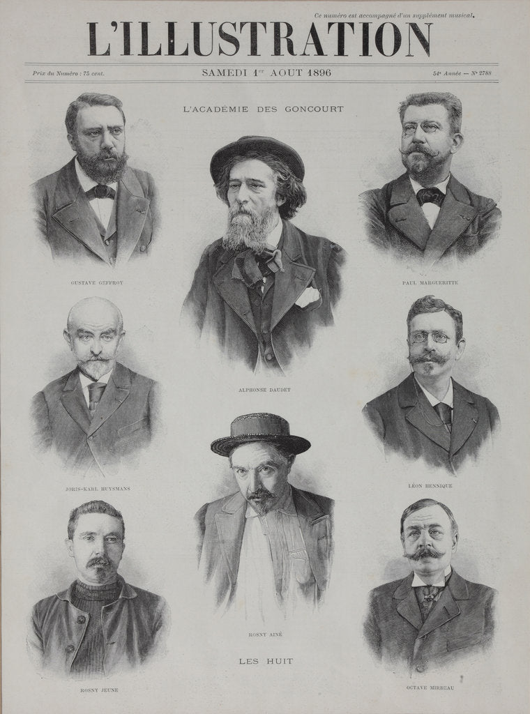 Detail of The Goncourt Academy, 1896 by Anonymous