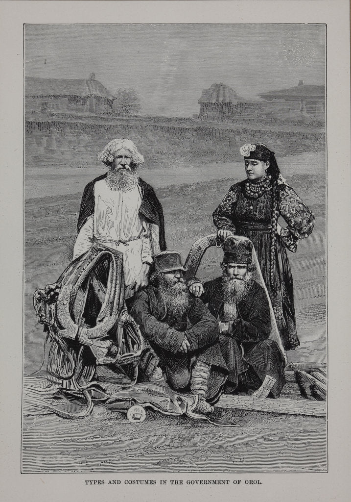 Detail of Peasants of the Government of Oryol, 1882 by Anonymous
