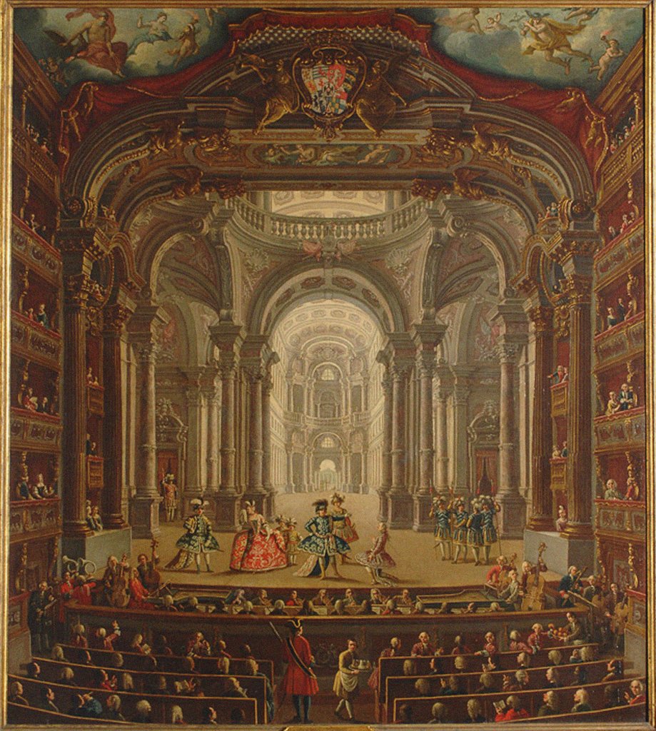 Detail of Teatro Regio di Torino, 1752 by Anonymous
