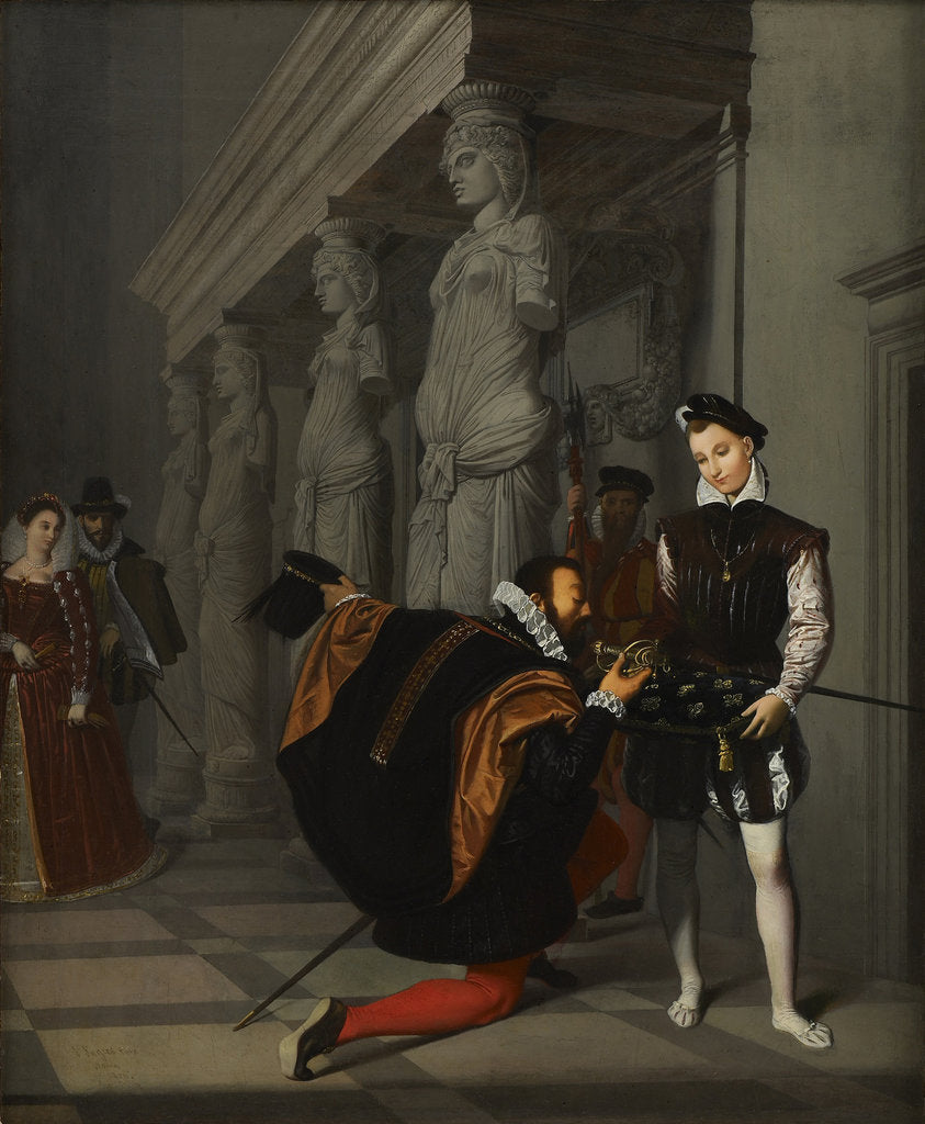 Detail of Don Pedro of Toledo Kissing Henry IVs Sword, 1820 by Anonymous