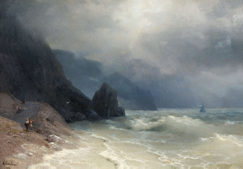 Detail of Seashore, 1886 by Anonymous