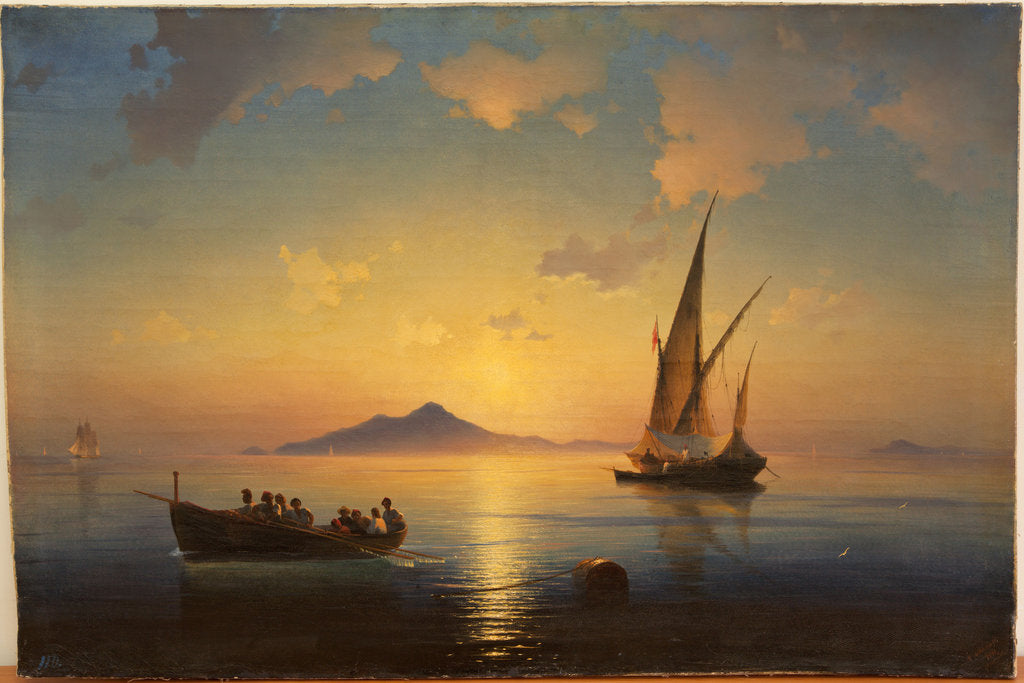 Detail of The Bay of Naples, 1841 by Anonymous
