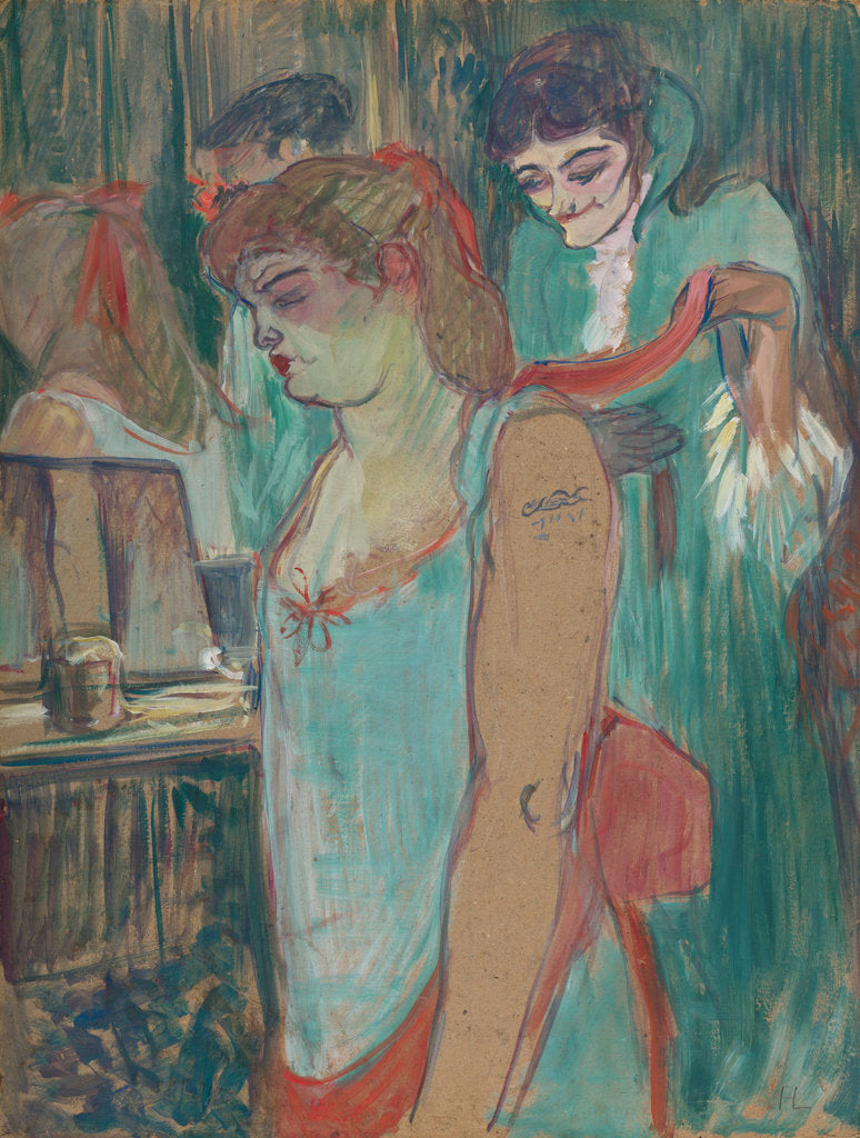 Detail of Tattooed Woman, 1894 by Anonymous