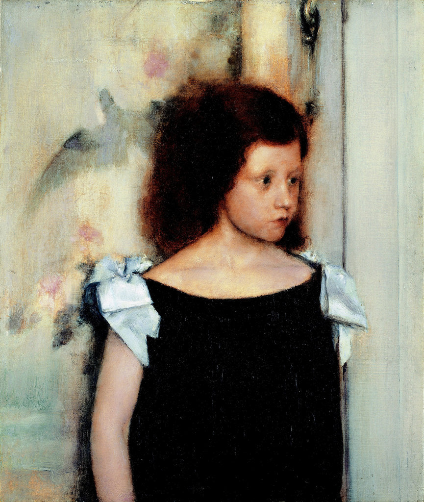 Detail of Portrait of Gabrielle Braun, 1886 by Anonymous