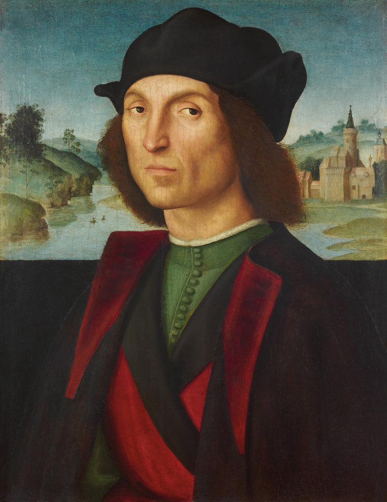 Detail of Portrait of a man, ca 1502-1504 by Anonymous