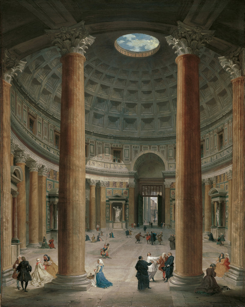 Detail of Interior of the Pantheon, Rome, 1735 by Anonymous