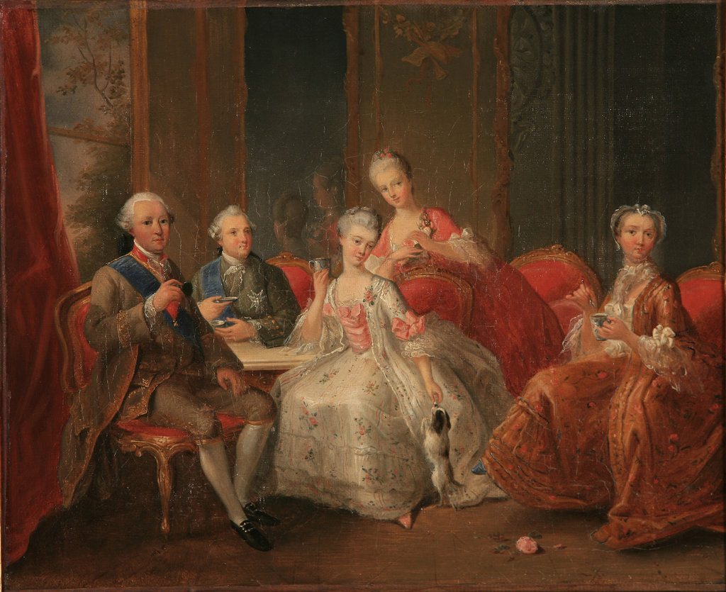 Detail of The Family of the Duke of Penthièvre, also known as The Cup of Chocolate, 1768 by Anonymous