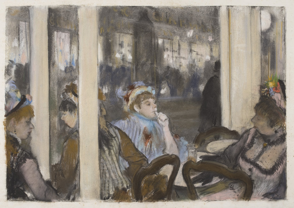 Detail of Women on a Cafe Terrace, Evening, 1877 by Anonymous