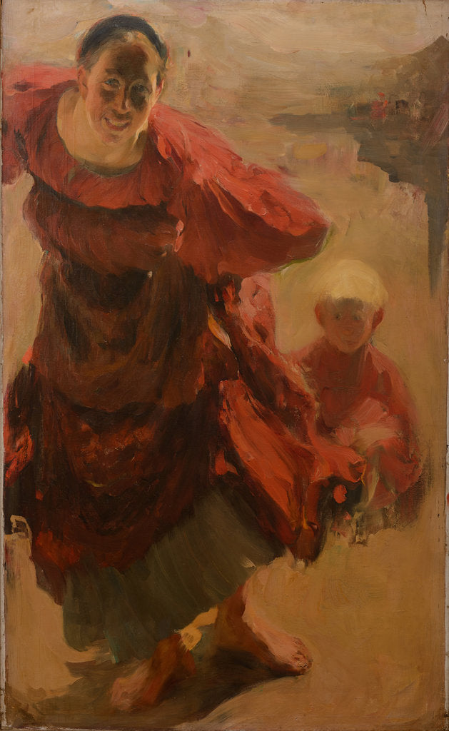 Detail of Woman with child, 1901 by Anonymous