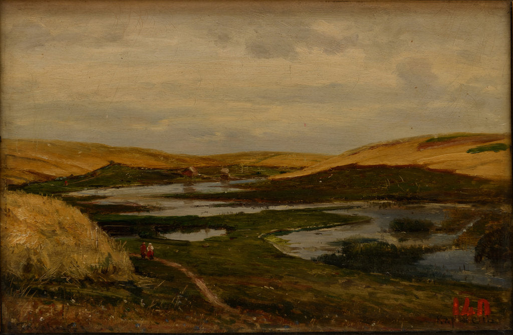 Detail of Swamp at the Bogolyubovs Estate, 1877 by Anonymous