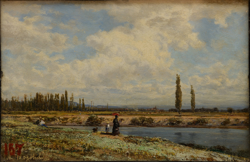 Detail of Vichy, Banks, Noon, 1870 by Anonymous