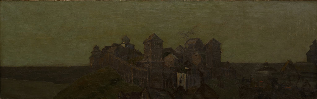 Detail of A Town, Morning, 1901 by Anonymous