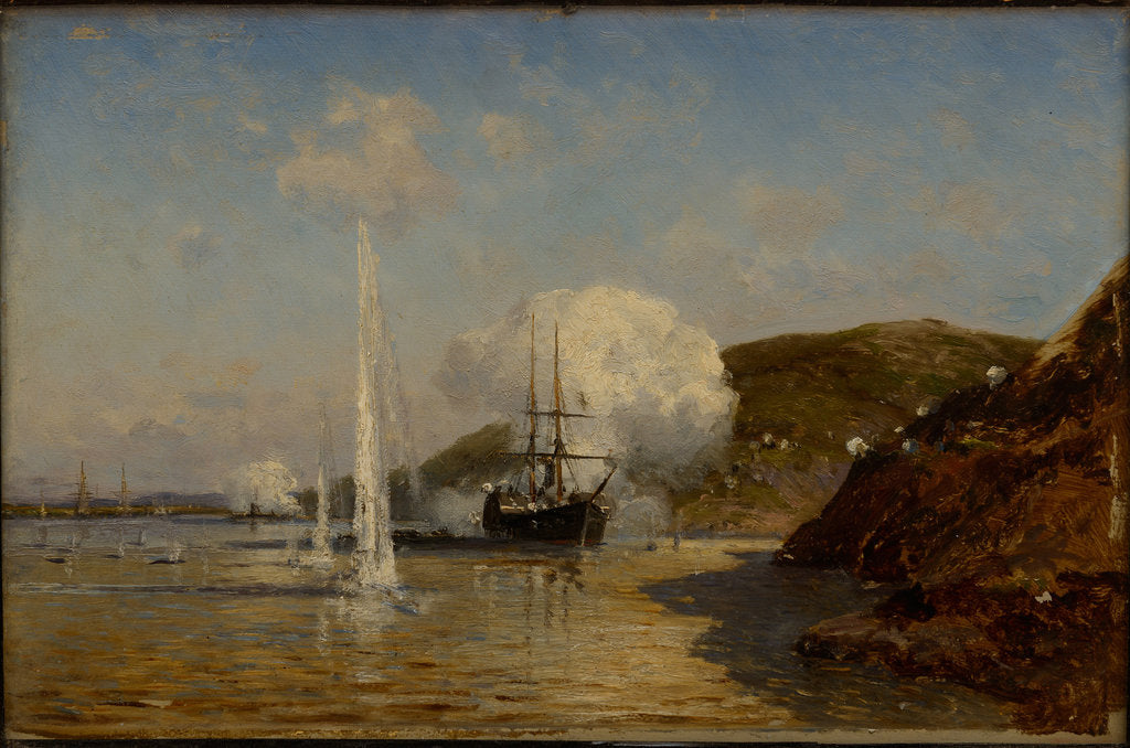 Detail of The Action of Nikolai Skrydlov on the Danube, 1881 by Anonymous