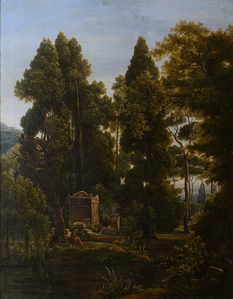 Detail of Italian Landscape, 1820 by Anonymous