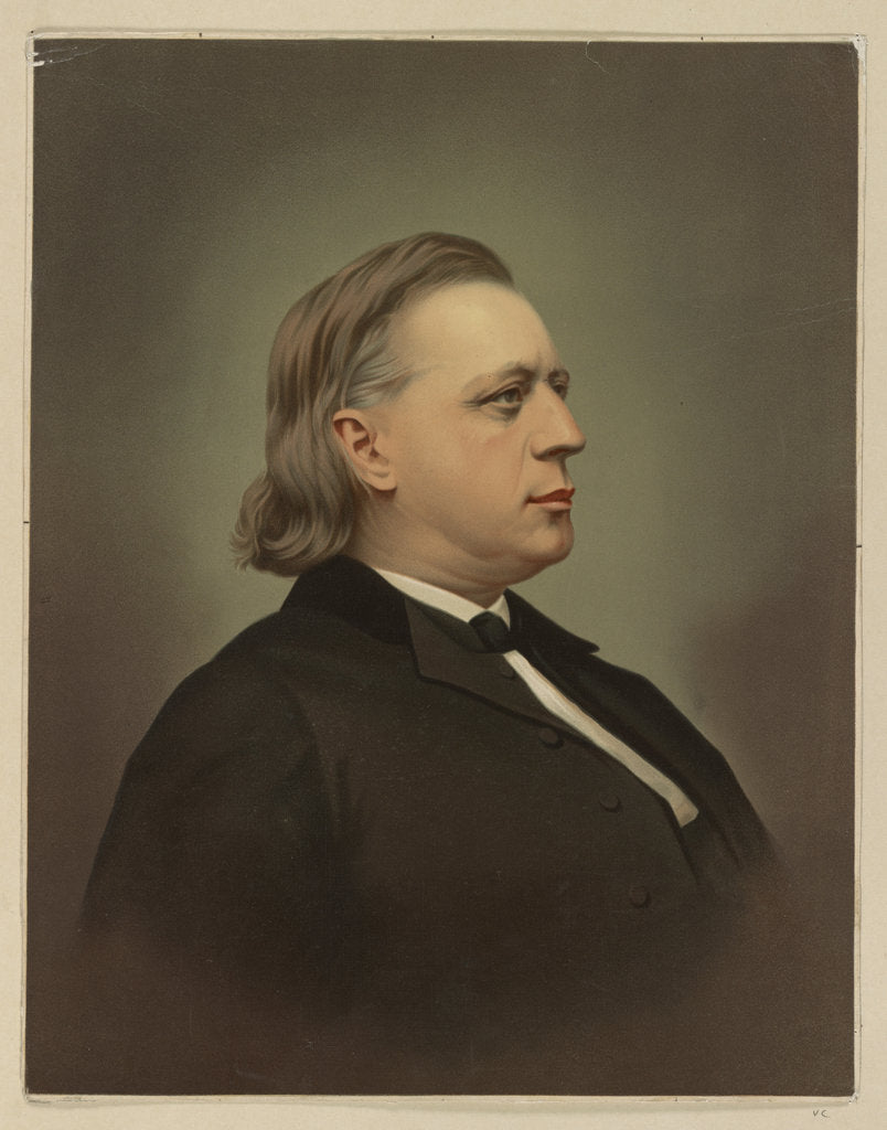 Detail of Portrait of Henry Ward Beecher, c. 1871 by Anonymous