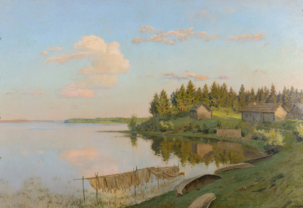 Detail of At the Lake, 1893 by Anonymous