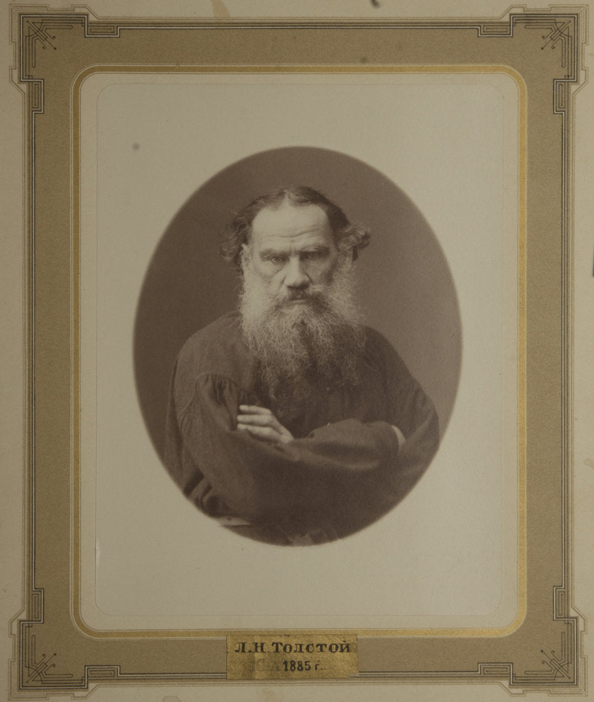 Detail of Portrait of the author Count Lev Nikolayevich Tolstoy by Anonymous