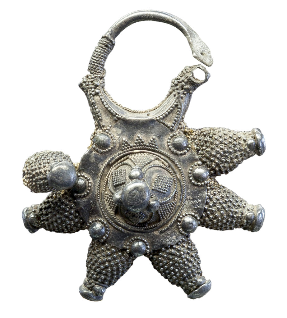 Detail of Silver pendant (Kolt) from Old Ryazan by Anonymous