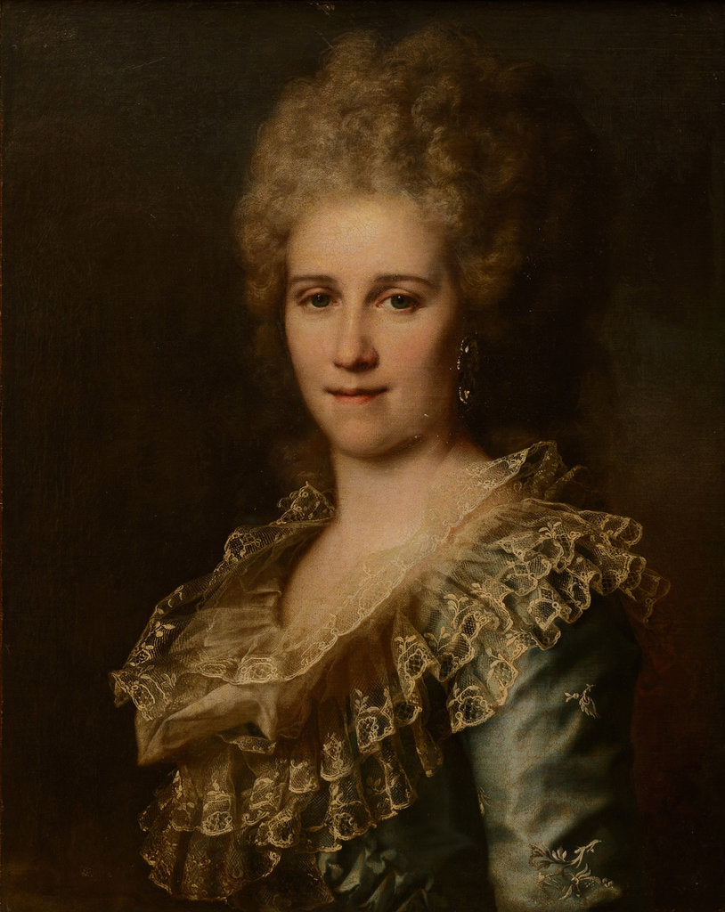 Detail of Portrait of a woman by Anonymous