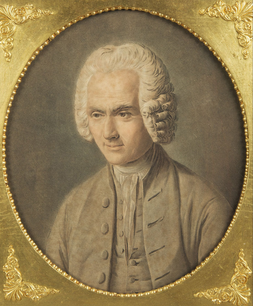 Detail of Portrait of Jean-Jacques Rousseau by Anonymous