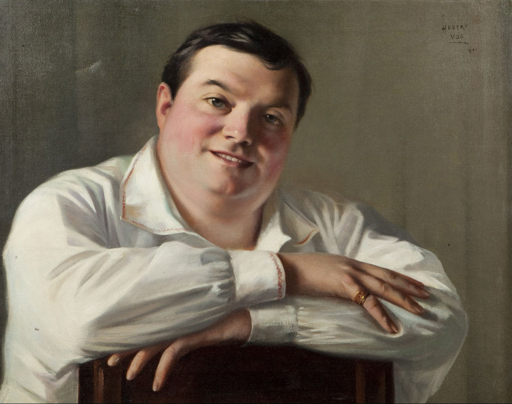 Detail of Portrait of the opera singer Enrico Caruso by Anonymous