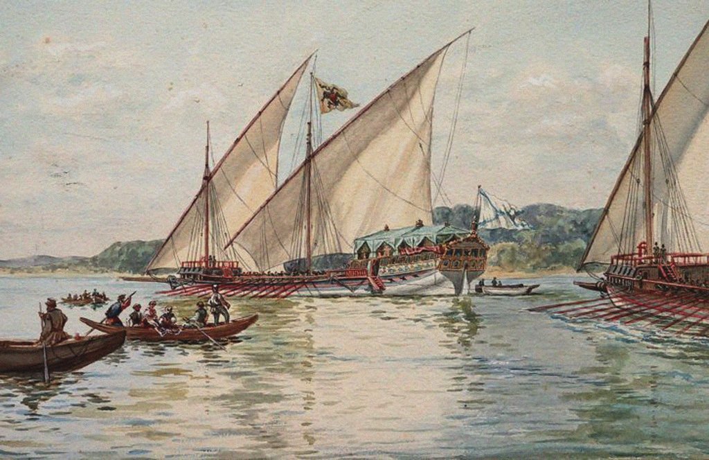 Detail of Galley Tver by Anonymous