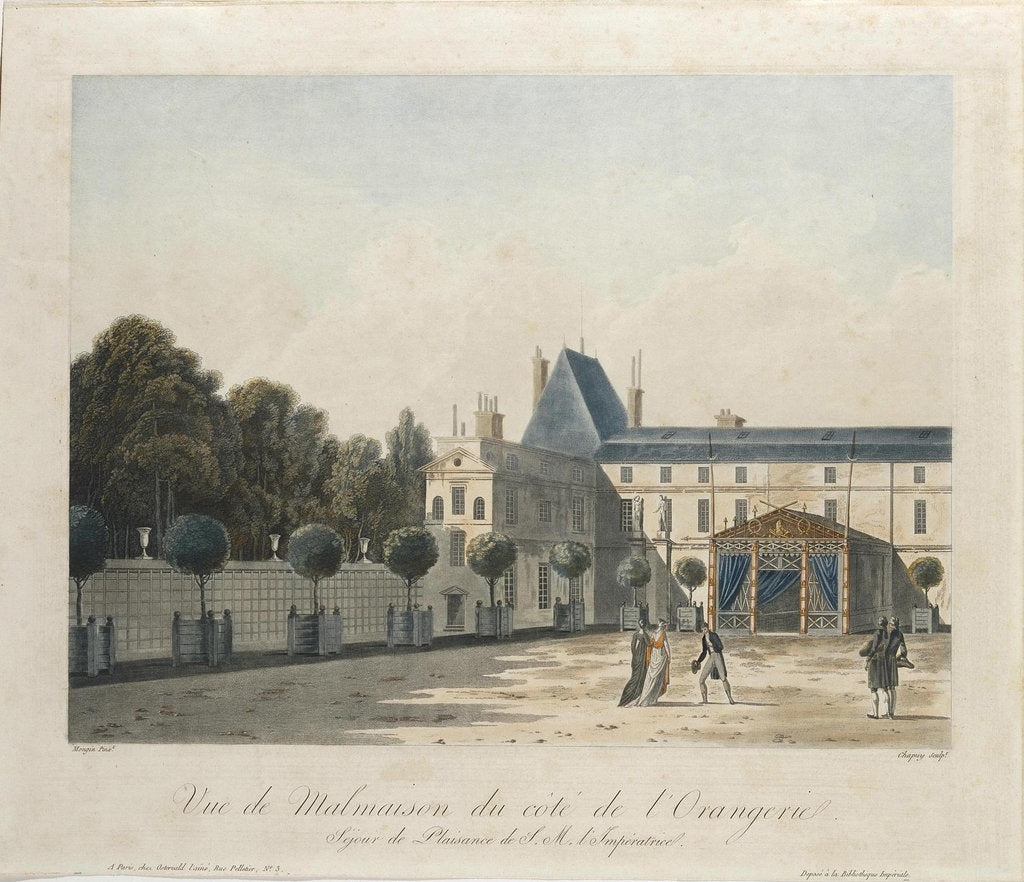Detail of View of the Palace of Malmaison from the Orangery by Anonymous