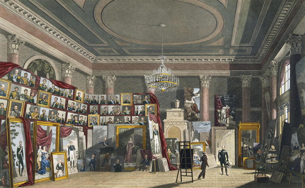 Detail of Emperor Alexander I in the studio of George Dawe in the Winter Palace by Anonymous