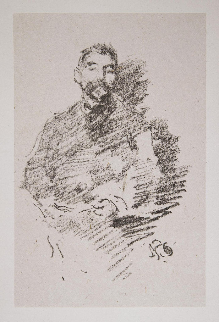 Detail of Portrait of Stéphane Mallarmé by Anonymous