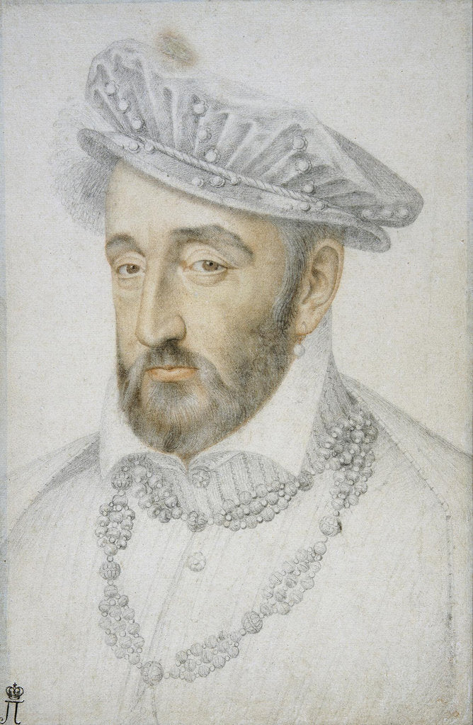 Detail of Portrait of King Henry II of France by Anonymous