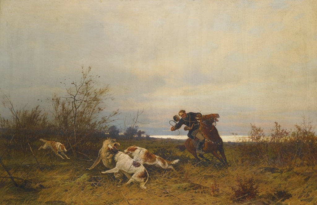 Detail of Hunting Scene by Anonymous