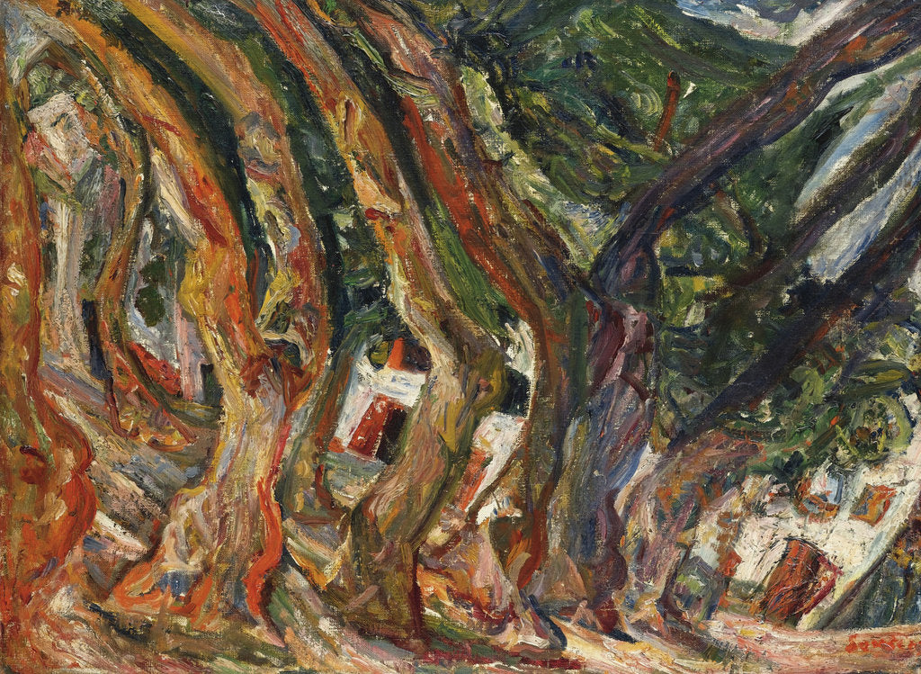 Detail of Les platanes à Céret by Anonymous