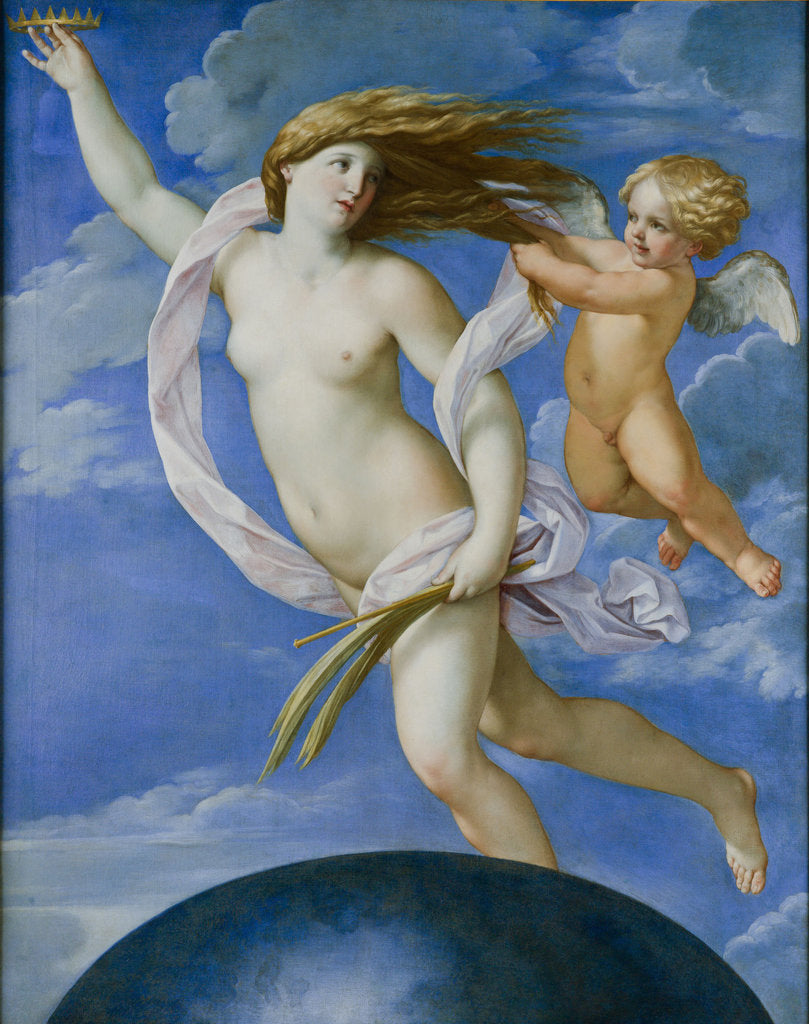 Detail of Fortuna with a crown by Anonymous