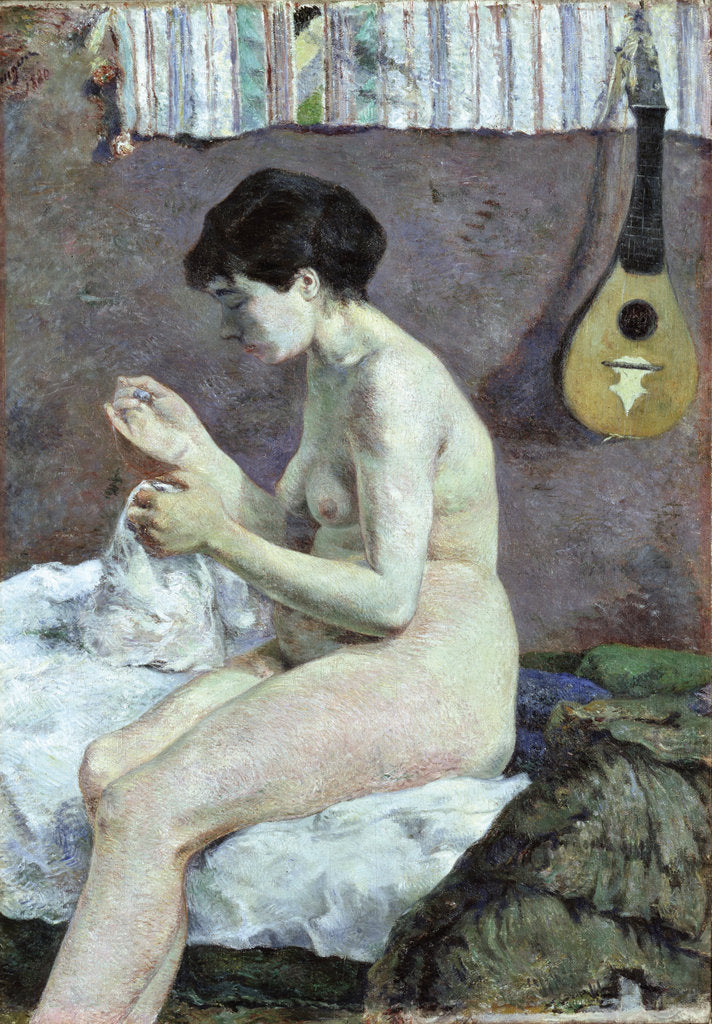 Detail of Study of a Nude (Suzanne sewing) by Anonymous