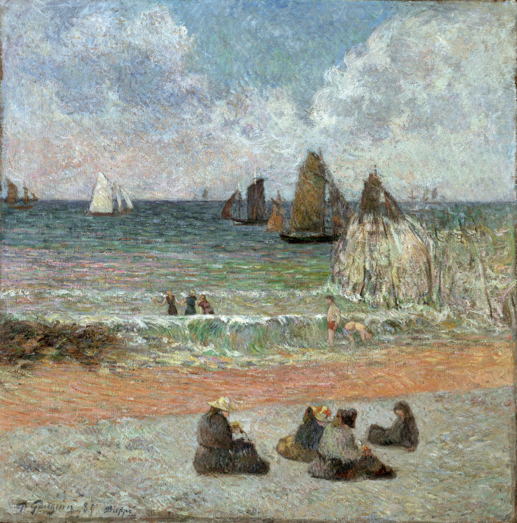 Detail of Coast at Dieppe by Anonymous