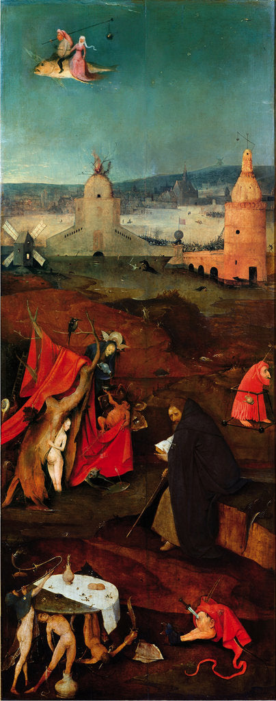Detail of The Temptation of Saint Anthony (Right wing of a triptych) by Anonymous