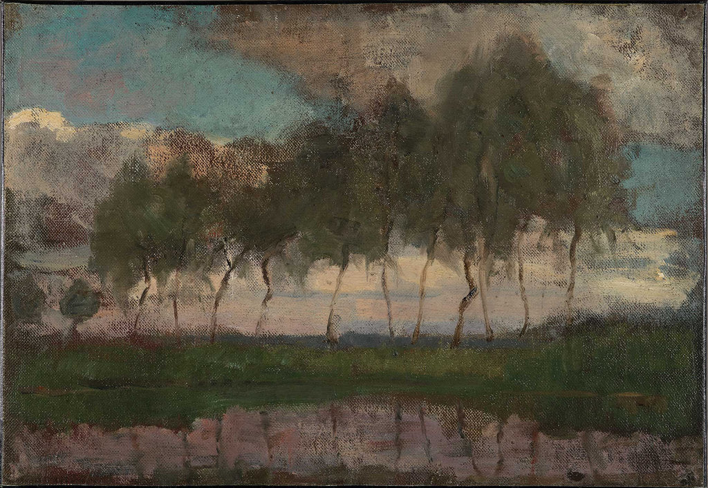 Detail of The Gein: Trees by the water by Anonymous