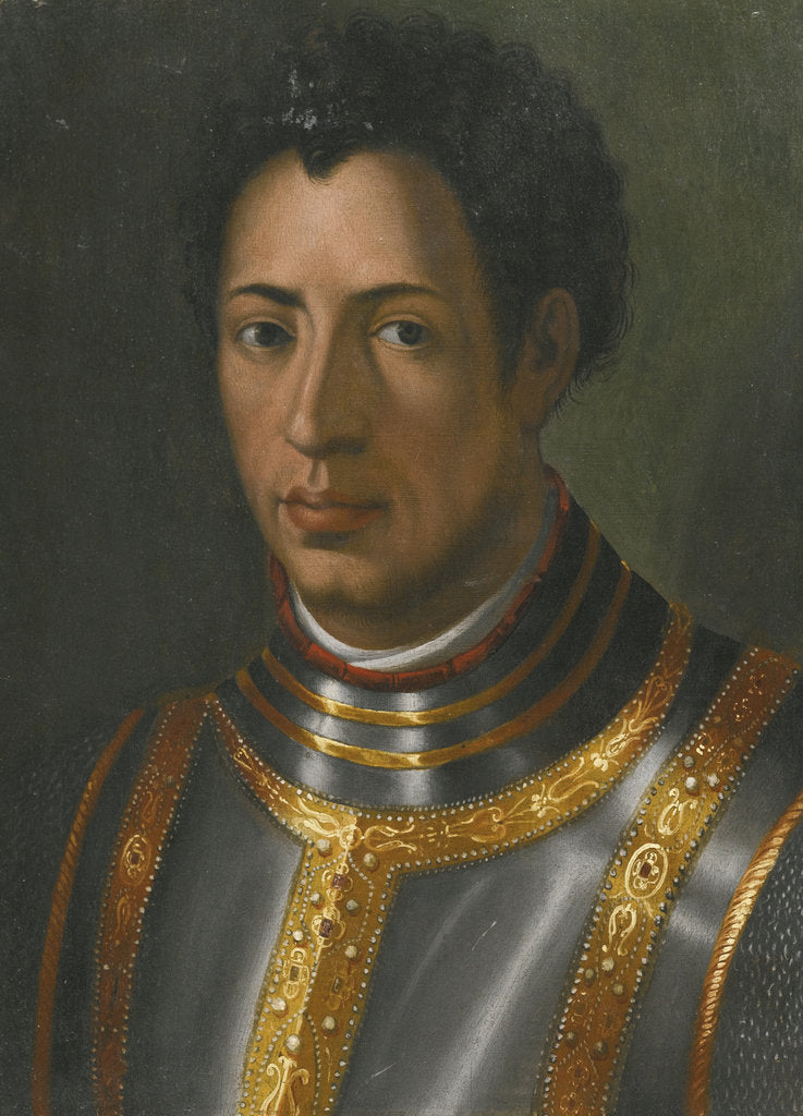 Detail of Portrait of Alessandro de Medici by Anonymous