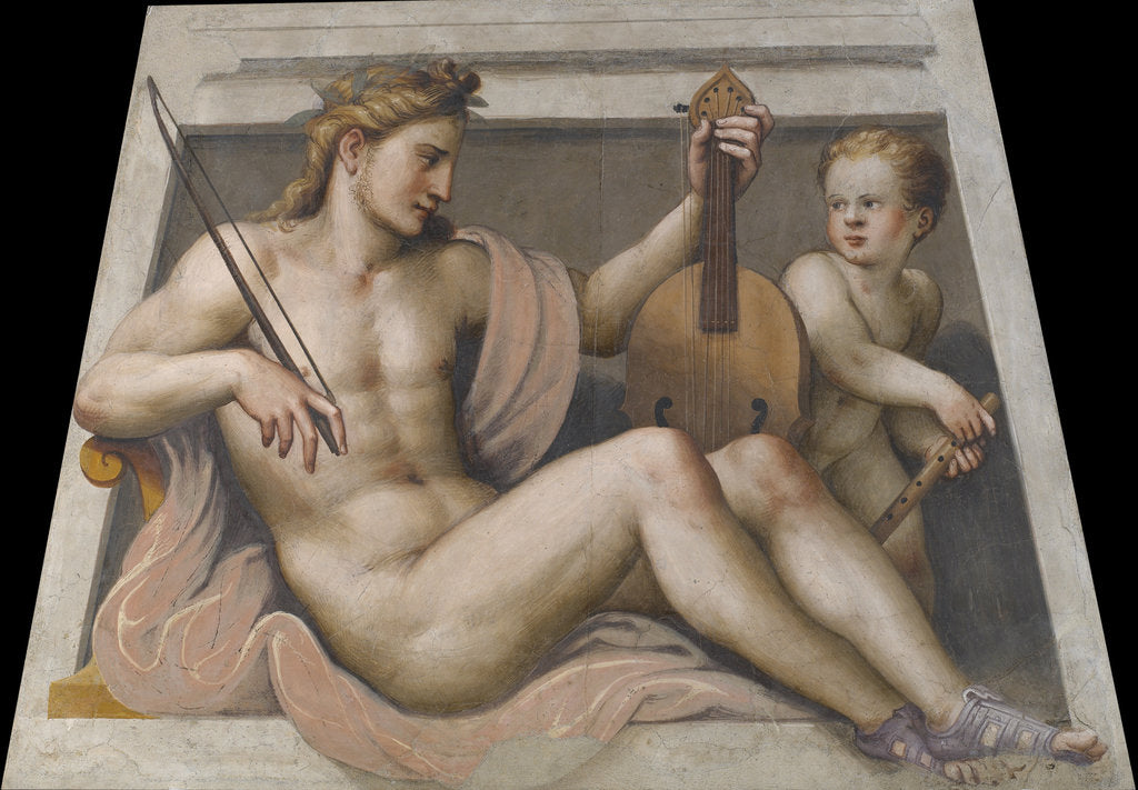 Apollo with cupid by Anonymous