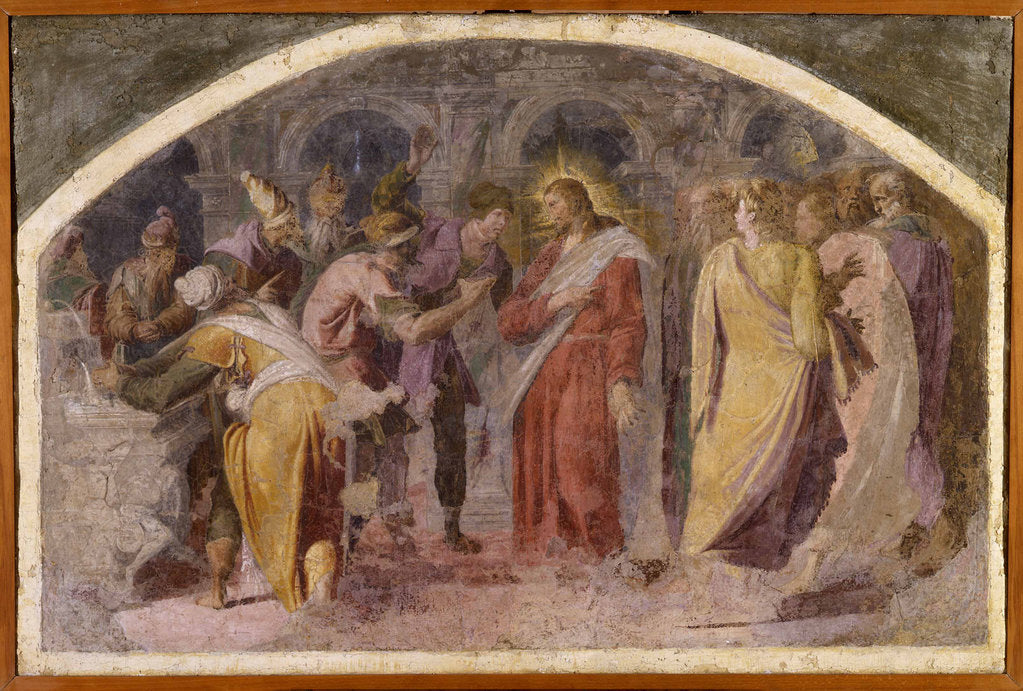 Detail of Jesus and the Pharisees by Anonymous