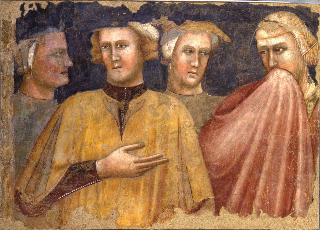 Detail of Four figures by Anonymous