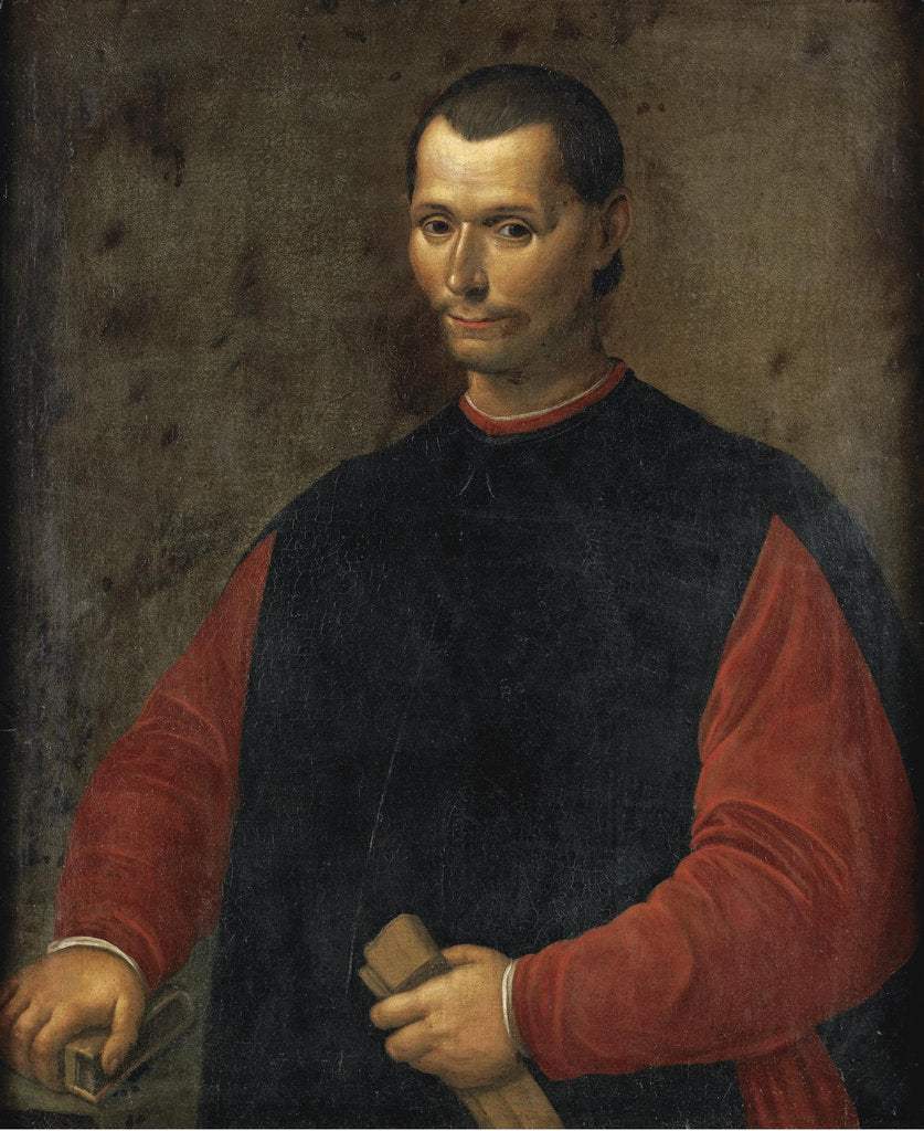 Detail of Portrait of Niccolo Machiavelli by Anonymous