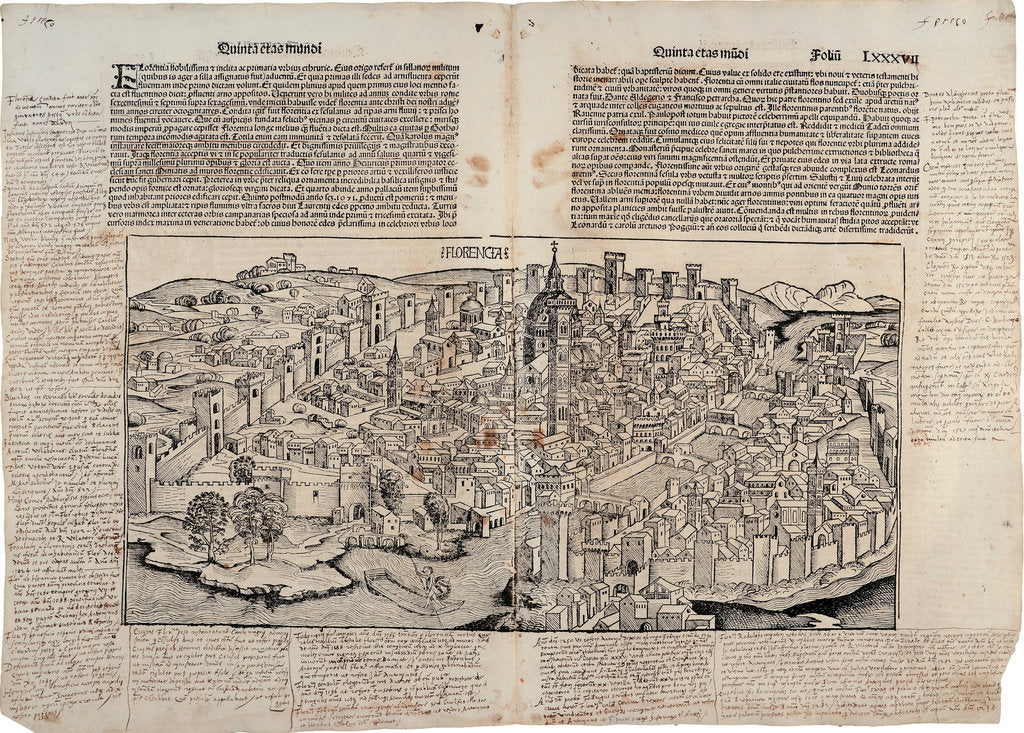 Detail of View of the city of Florence by Anonymous