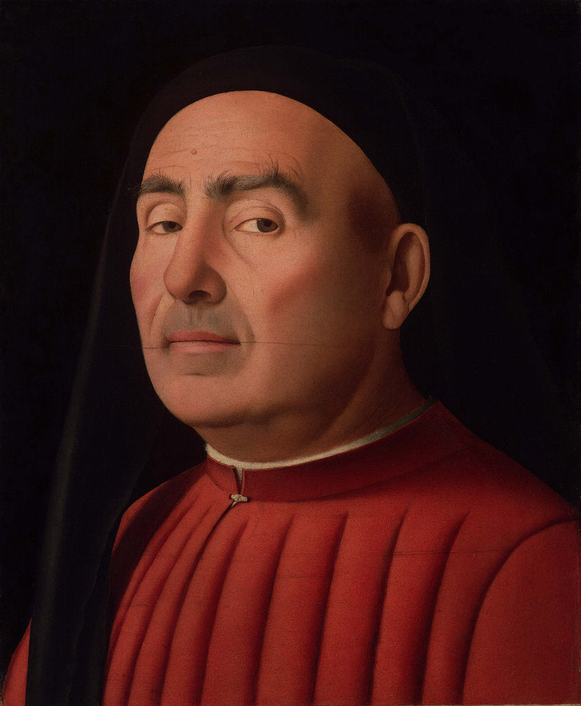 Detail of Portrait of a Man (Trivulzio portrait) by Anonymous